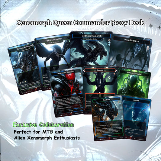 Alien Commander cEDH Deck - Alien Commander Magic Commander - Magic Proxy Deck with 170+ Unique Cards - Custom Cards MTG