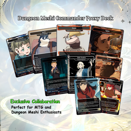 Dungeon Meshi Party Theme / Tarzi Commander Deck / Premium Paper Proxy Deck / 100 cards + tokens / Venture Theme Bracket