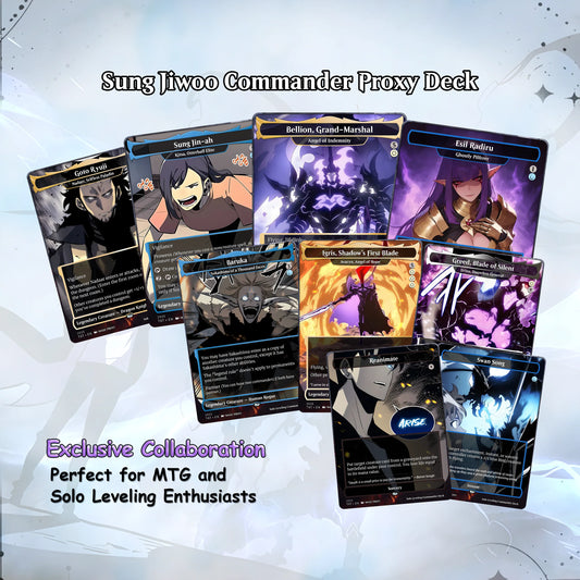 Solo Leveling cEDH Deck - Solo Leveling Magic Commander - Magic Proxy Deck with 170+ Unique Cards - Custom Cards MTG Pro