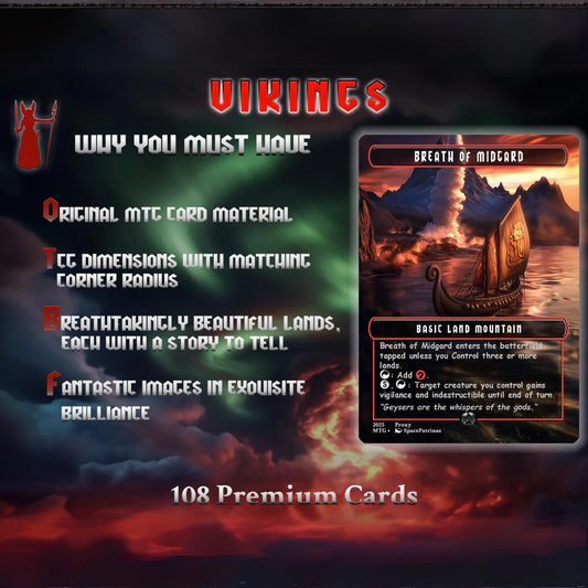 Vikings Commander Deck | 108 Proxy Cards | Viking Deck | TCG Commander Deck | Trading Cards Private Use | Mtg Proxy | DI