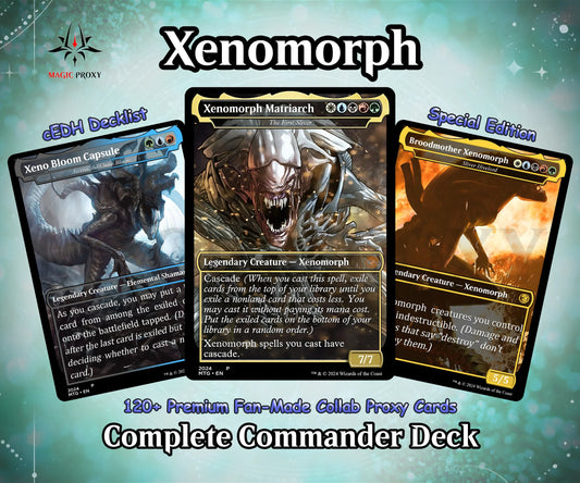 Alien Commander cEDH Deck - Alien Commander Magic Commander - Magic Proxy Deck with 170+ Unique Cards - Custom Cards MTG