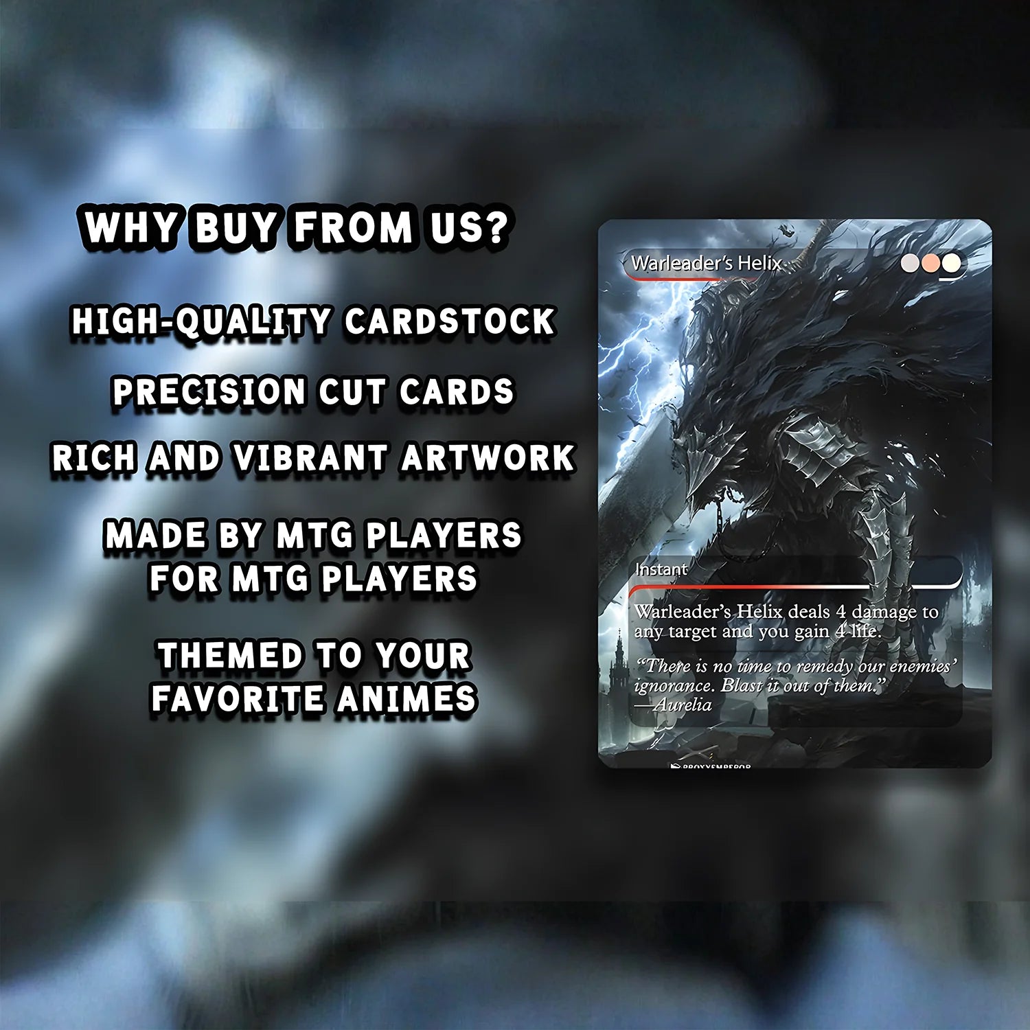 Berserk Fan Deck – Isshin Commander Deck - Anime Proxy – EDH 100+ Cards – Custom Fan Deck