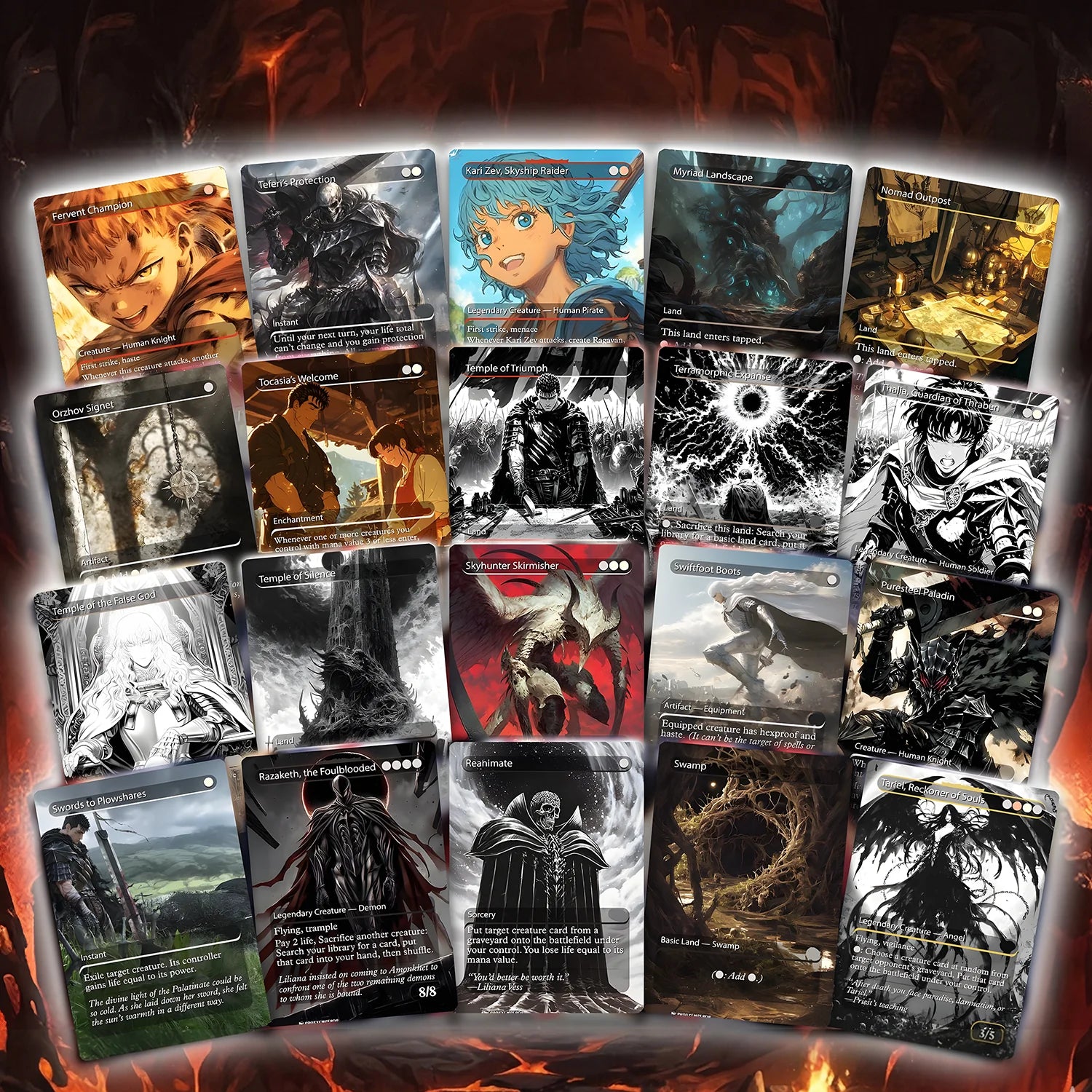 Berserk Fan Deck – Isshin Commander Deck - Anime Proxy – EDH 100+ Cards – Custom Fan Deck