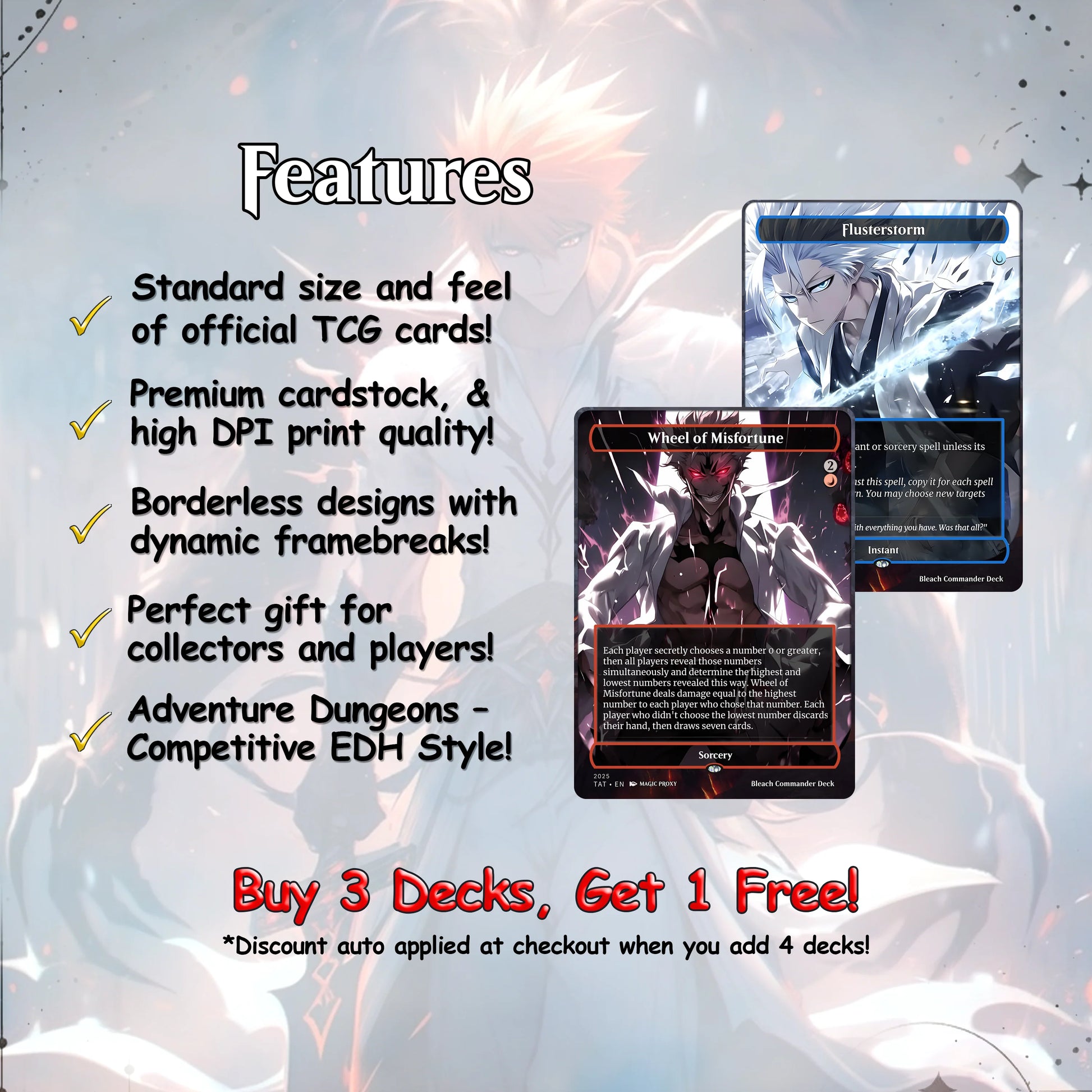 Bleach MTG Deck - Kess EDH | Premium Tainted Kess | Custom Competitive 100 Cards