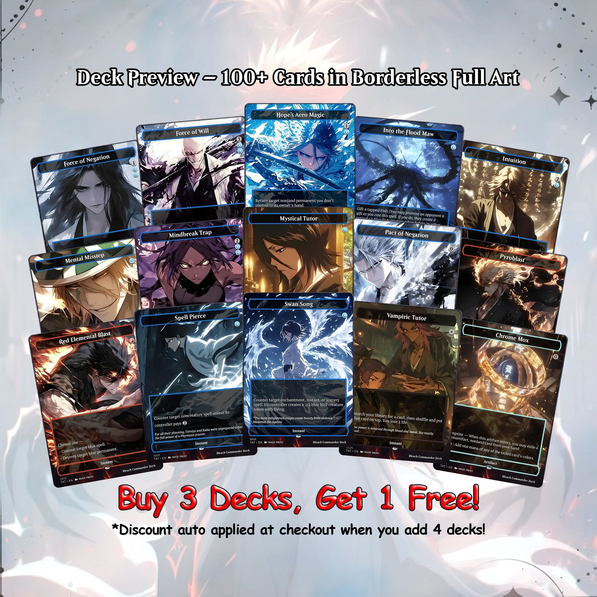 Bleach MTG Deck - Kess EDH | Premium Tainted Kess | Custom Competitive 100 Cards