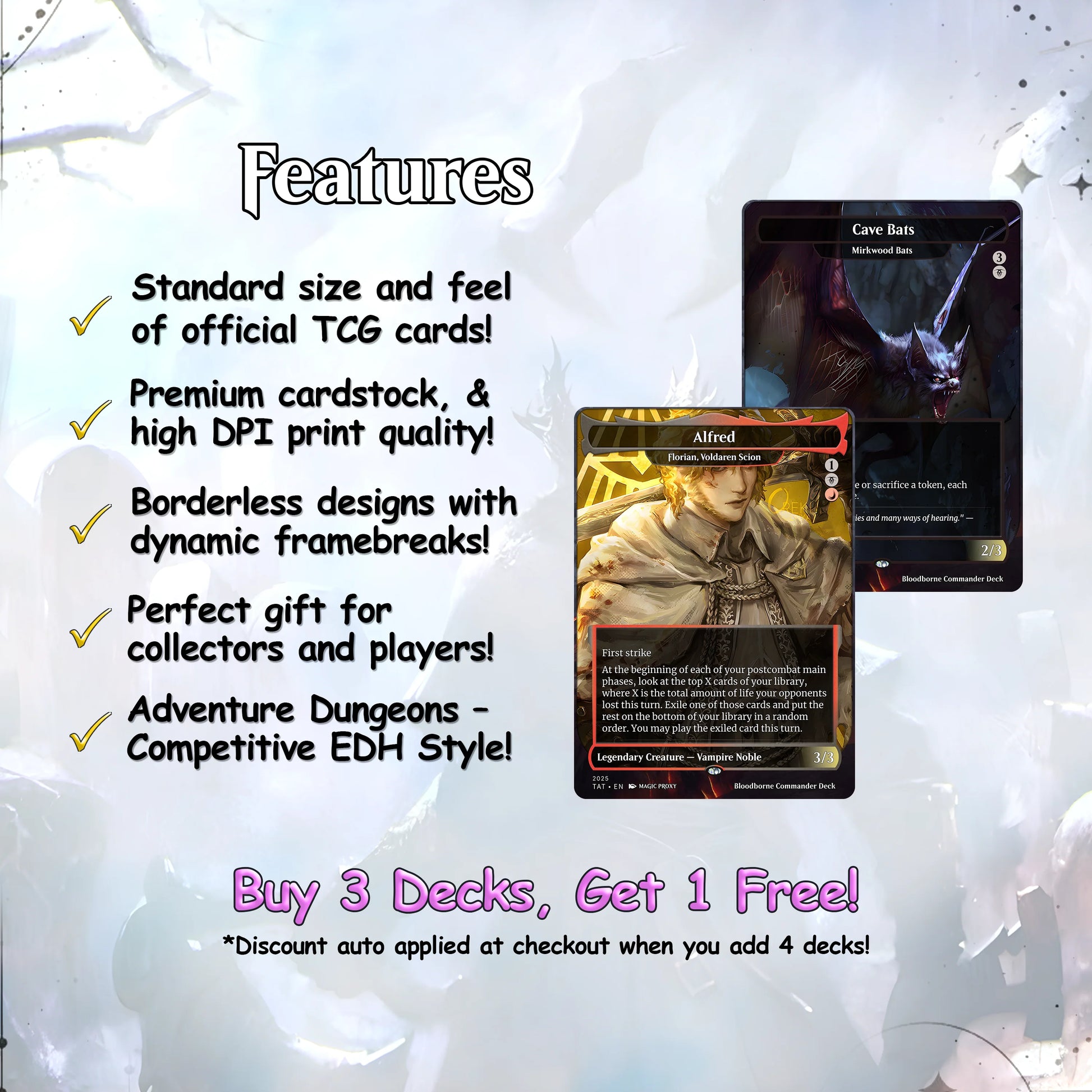Bloodborne Commander cEDH Deck - Bloodborne Commander Magic Commander - Magic Proxy Deck with 150+ Unique Cards - Custom