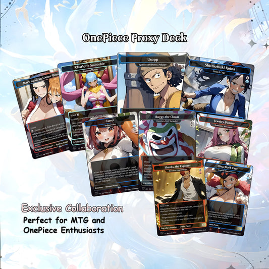 Complete Anime Pirate Tribal Deck, Custom Gift EDH Deck, Custom A.n.i.m.e O.P Pirate Deck, Treasure Tokens, A.d.m.i.r.a.