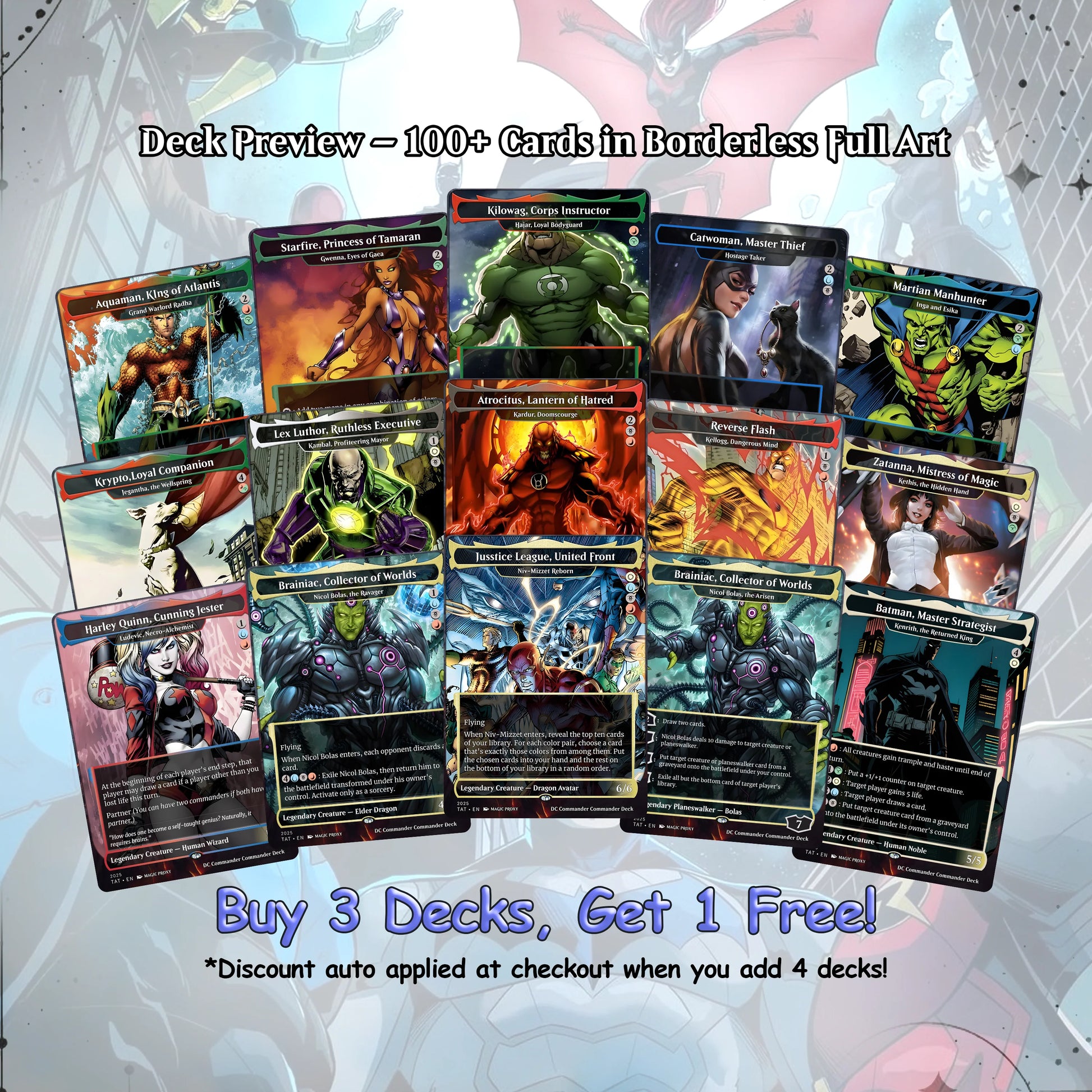 D.C Commander Deck • S.u.p.e.r.m.a.n • Forge a New Legacy in the MTG Multiverse! • Custom MTG Cards • Premium Proxy Card