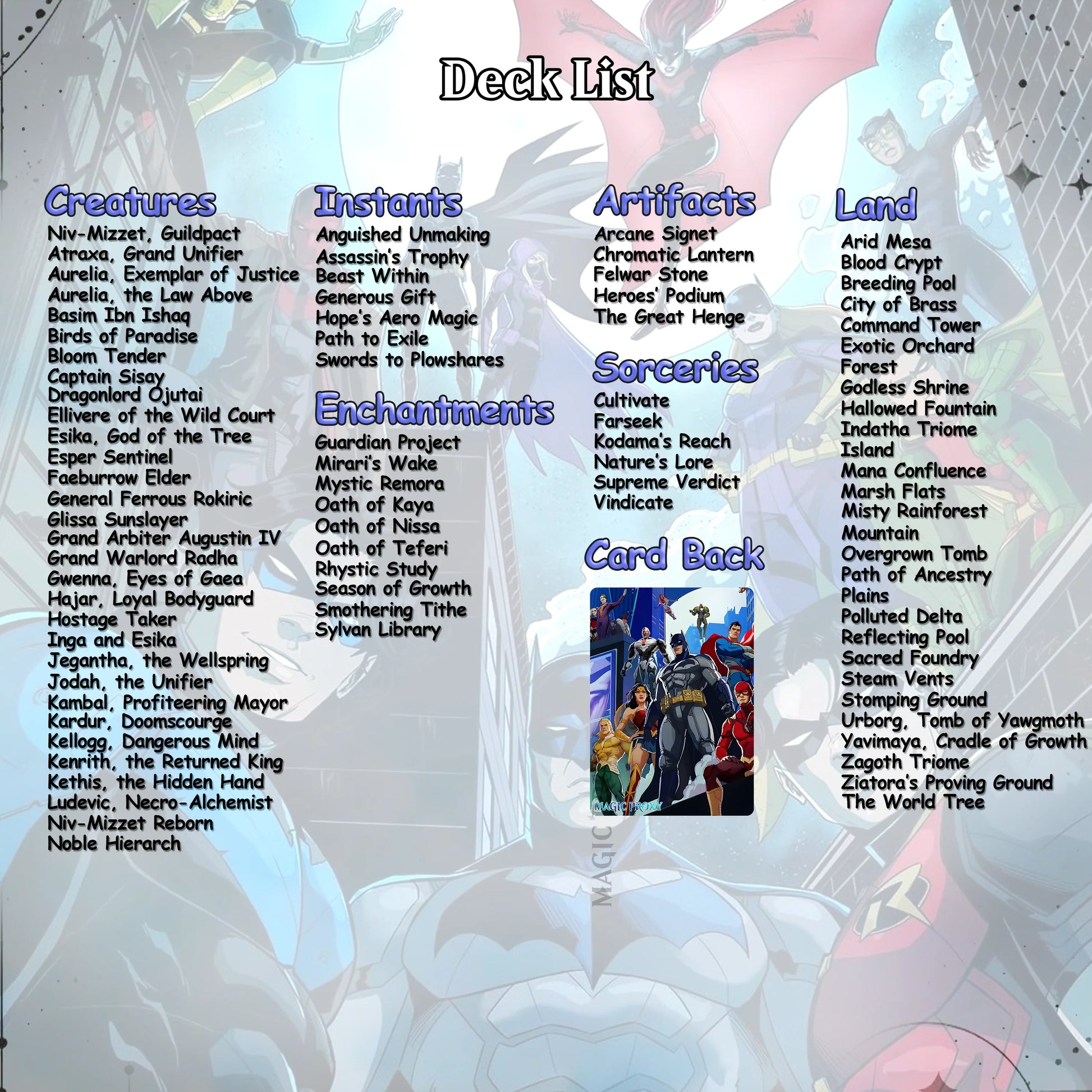 D.C Commander Deck • S.u.p.e.r.m.a.n • Forge a New Legacy in the MTG Multiverse! • Custom MTG Cards • Premium Proxy Card