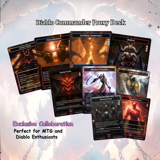 Diablo Commander cEDH Deck - Diablo Commander Magic Commander - Magic Proxy Deck with 170+ Unique Cards - Custom Cards M