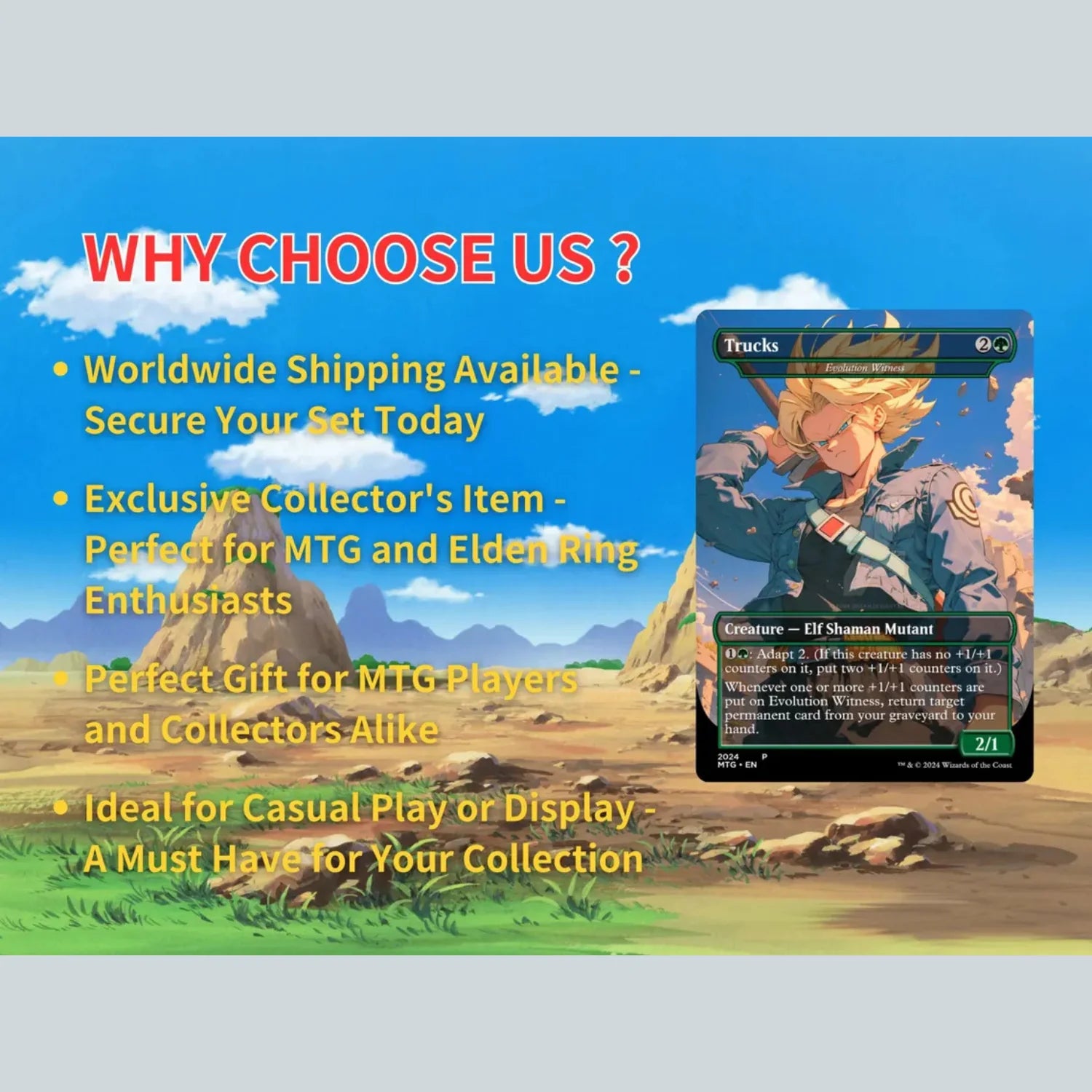 Dragon Ball Commander Deck • Dragon Ball Proxy Deck • M.t.g Commander Deck • Custom M.T.G card • Magic Proxies • Son Gok