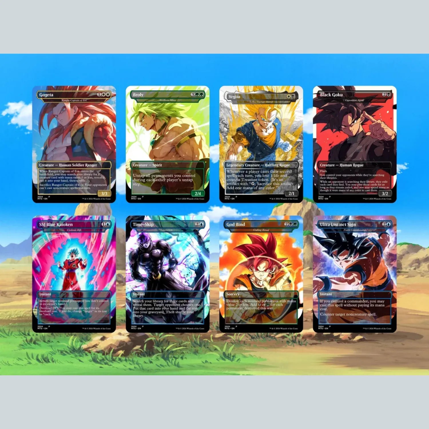 Dragon Ball Commander Deck • Dragon Ball Proxy Deck • M.t.g Commander Deck • Custom M.T.G card • Magic Proxies • Son Gok