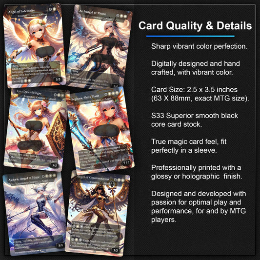 Giada Angel Anime Style Waifu Tribal Commander Deck Special Edition Custom Proxy Deck Art For EDH High Quality Cards 108