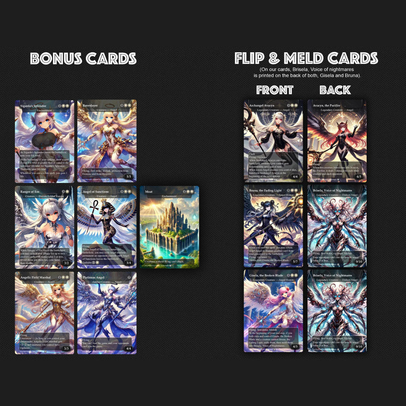 Giada Angel Anime Style Waifu Tribal Commander Deck Special Edition Custom Proxy Deck Art For EDH High Quality Cards 108