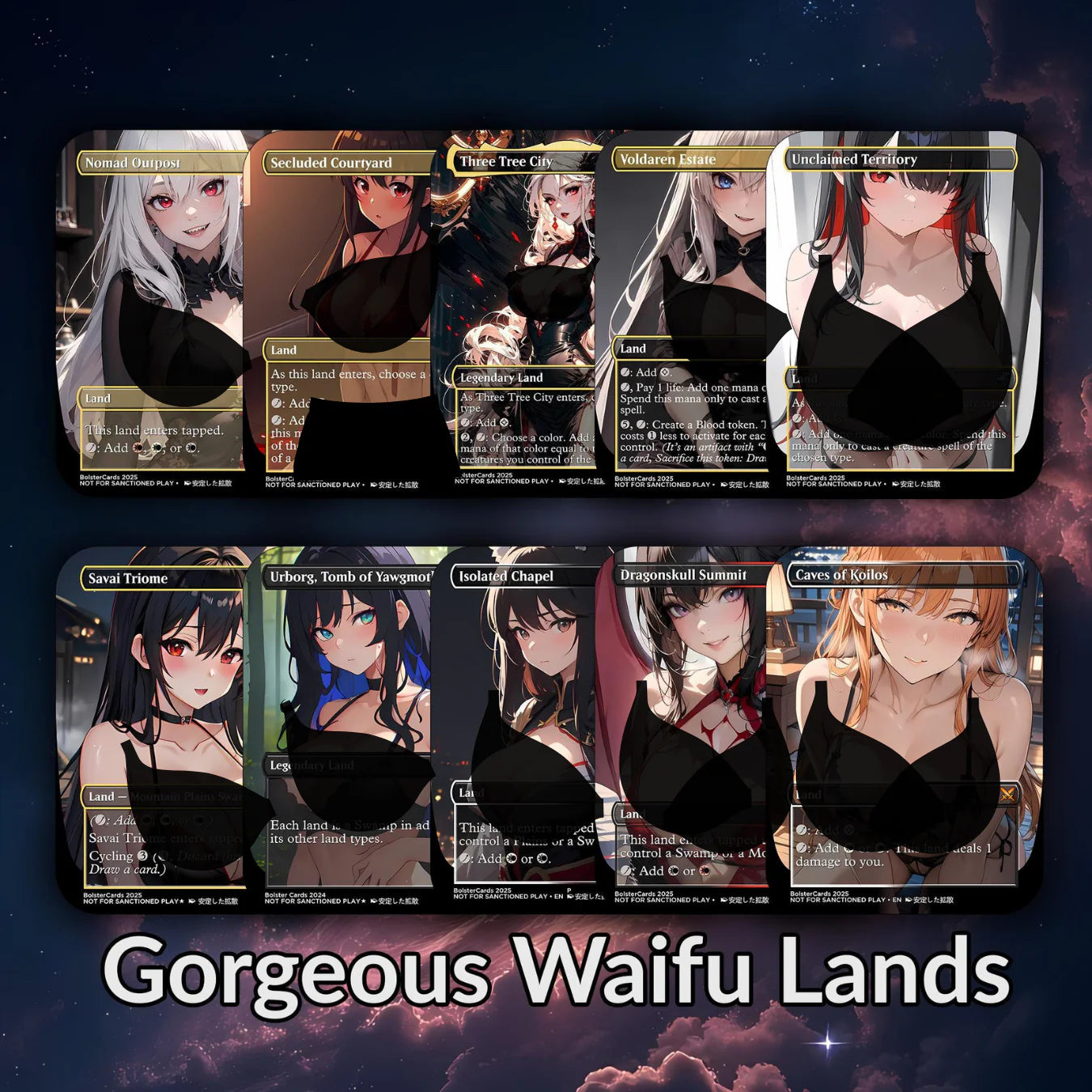 Edgar Markov Anime Style Waifu Tribal Commander Deck Special Edition Custom Proxy Deck Art For EDH High Quality Cards 10
