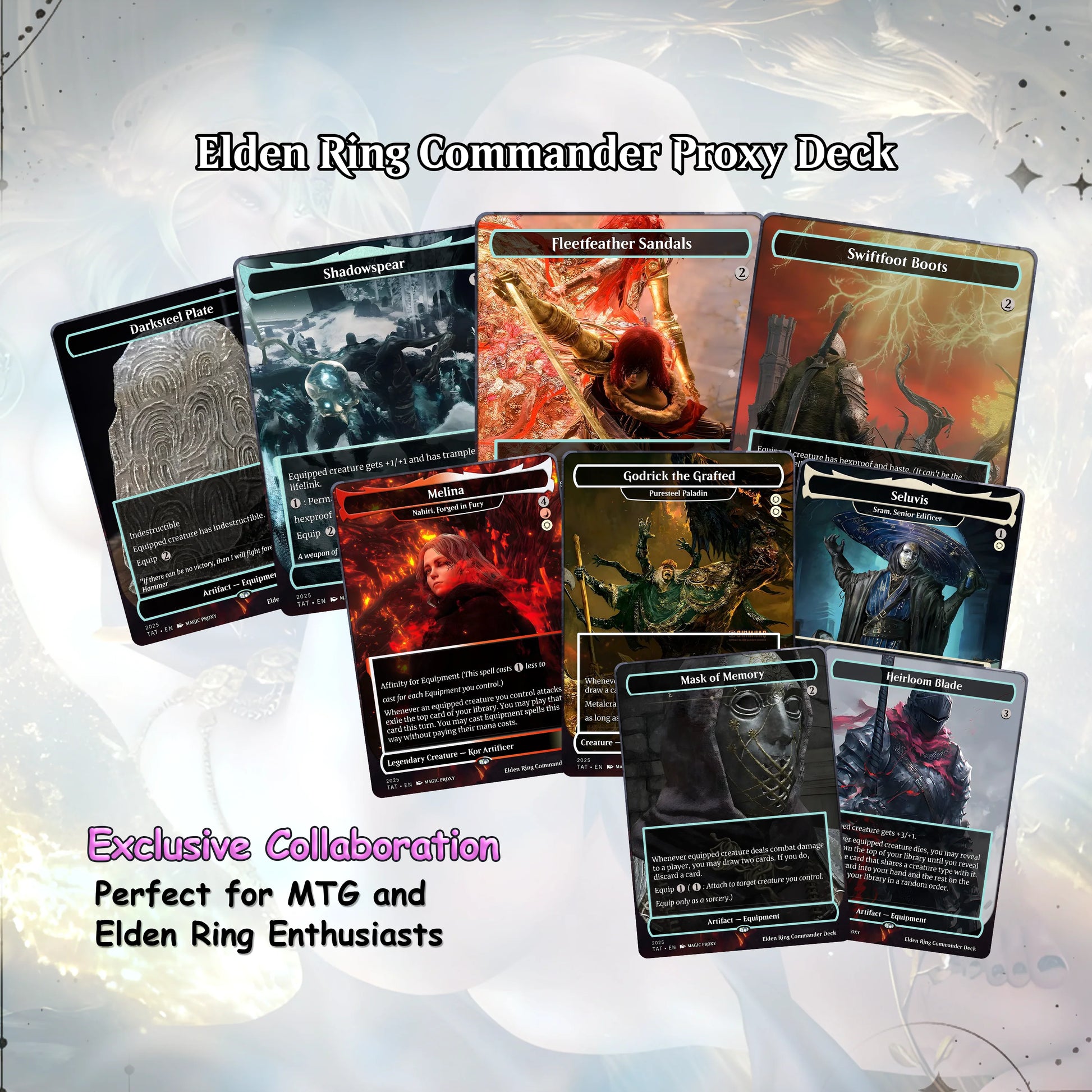 Elden Ring Commander cEDH Deck - Elden Ring Commander Magic Commander - Magic Proxy Deck with 160+ Unique Cards - Custom