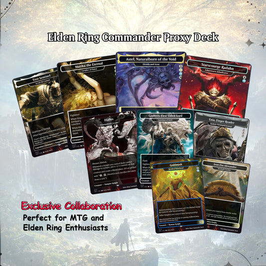 Elden Ring Commander Deck • Elden Ring  Mtg Proxy Deck • Mtg Commander Deck • Custom MTG card • Sidar Jabari of Zhalfir 