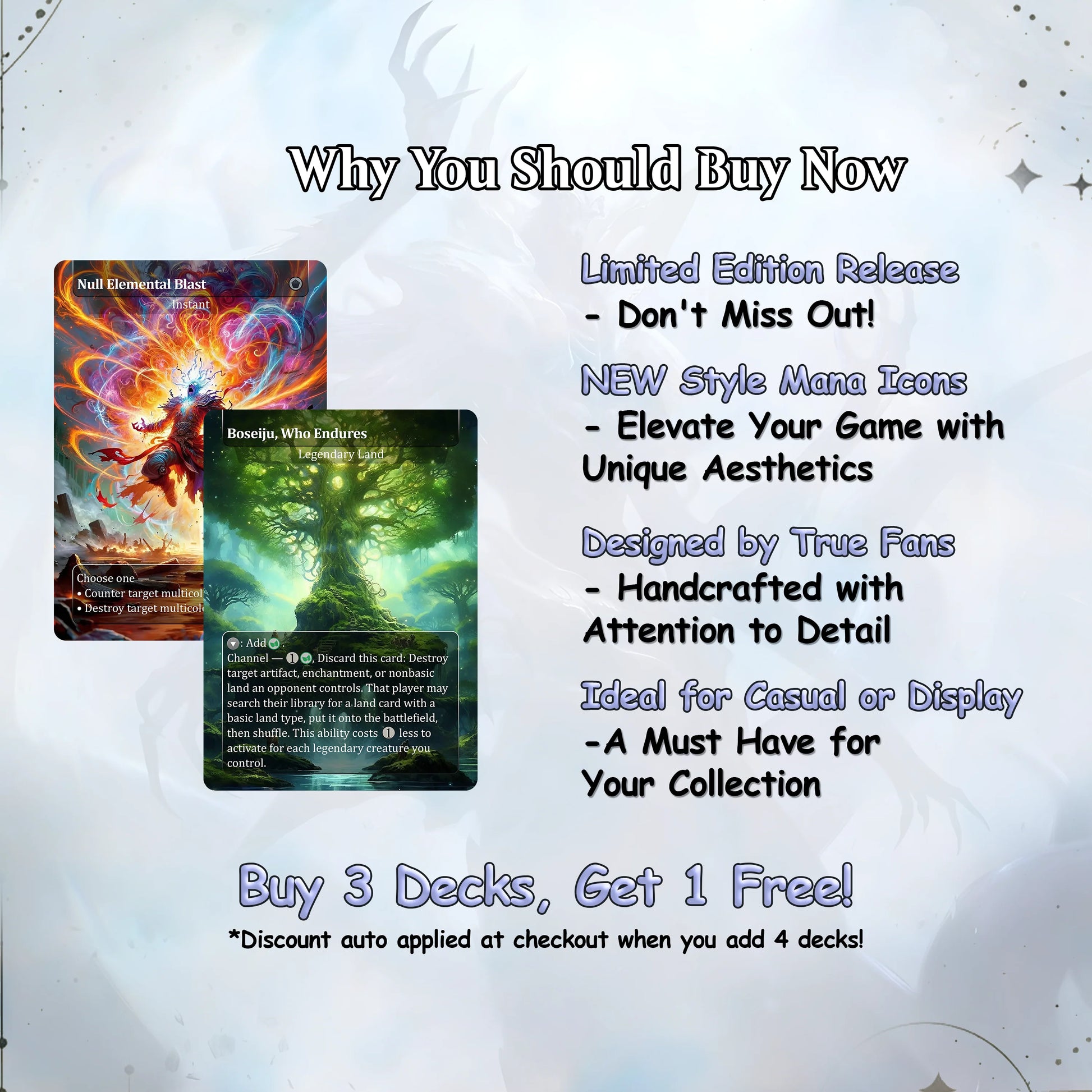 Eldrazi, totaling 108 Proxies, three commanders Ulalek, Azlask, and Zhulodock, Bonus Lands