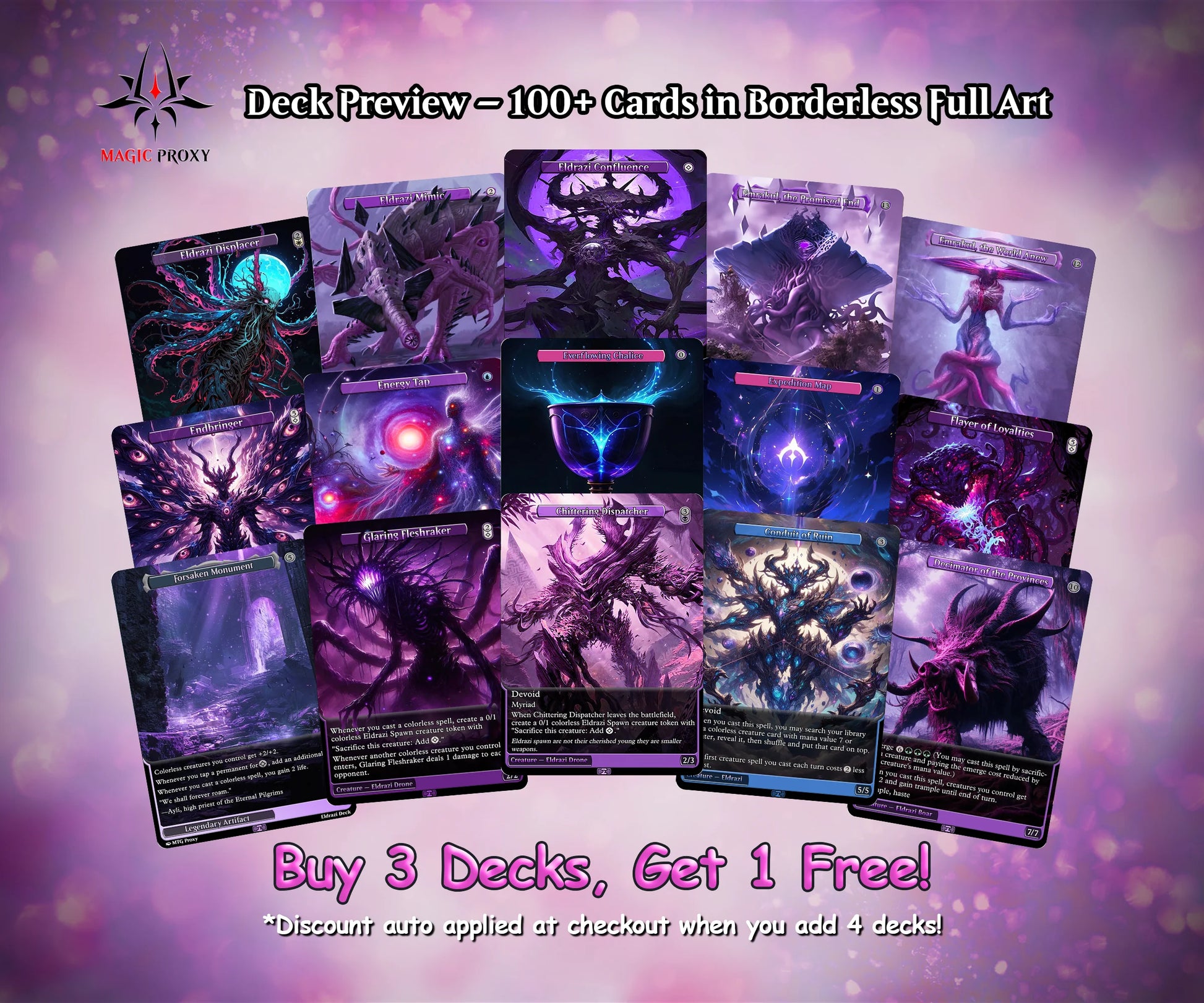 Eldrazi Tribal Commander cEDH Deck - Eldrazi Tribal Commander Magic Commander - Magic Proxy Deck with 160+ Unique Cards 