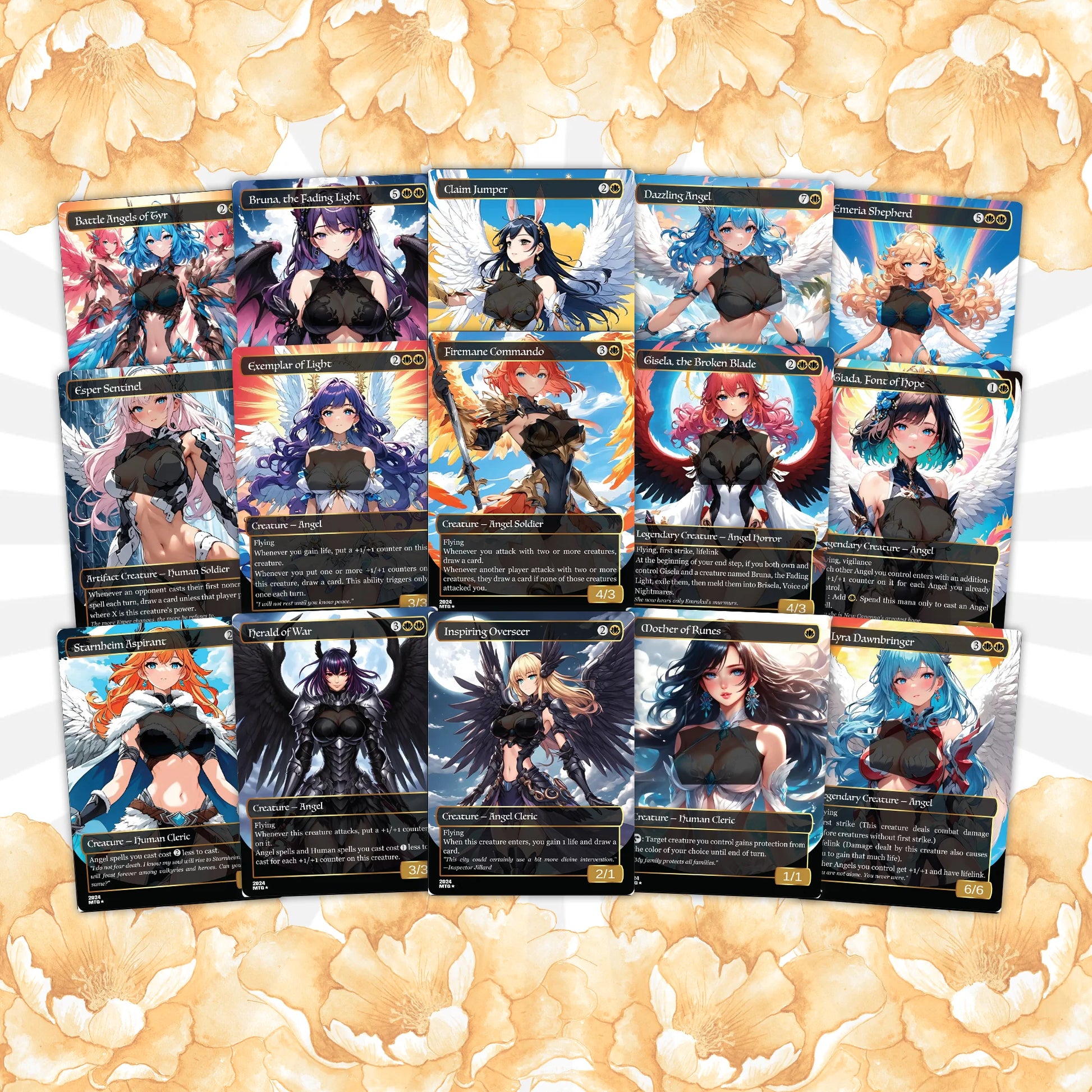 Giada Angels Anime Waifu Commander Deck Custom Proxy Giada Angels English High Quality Cards