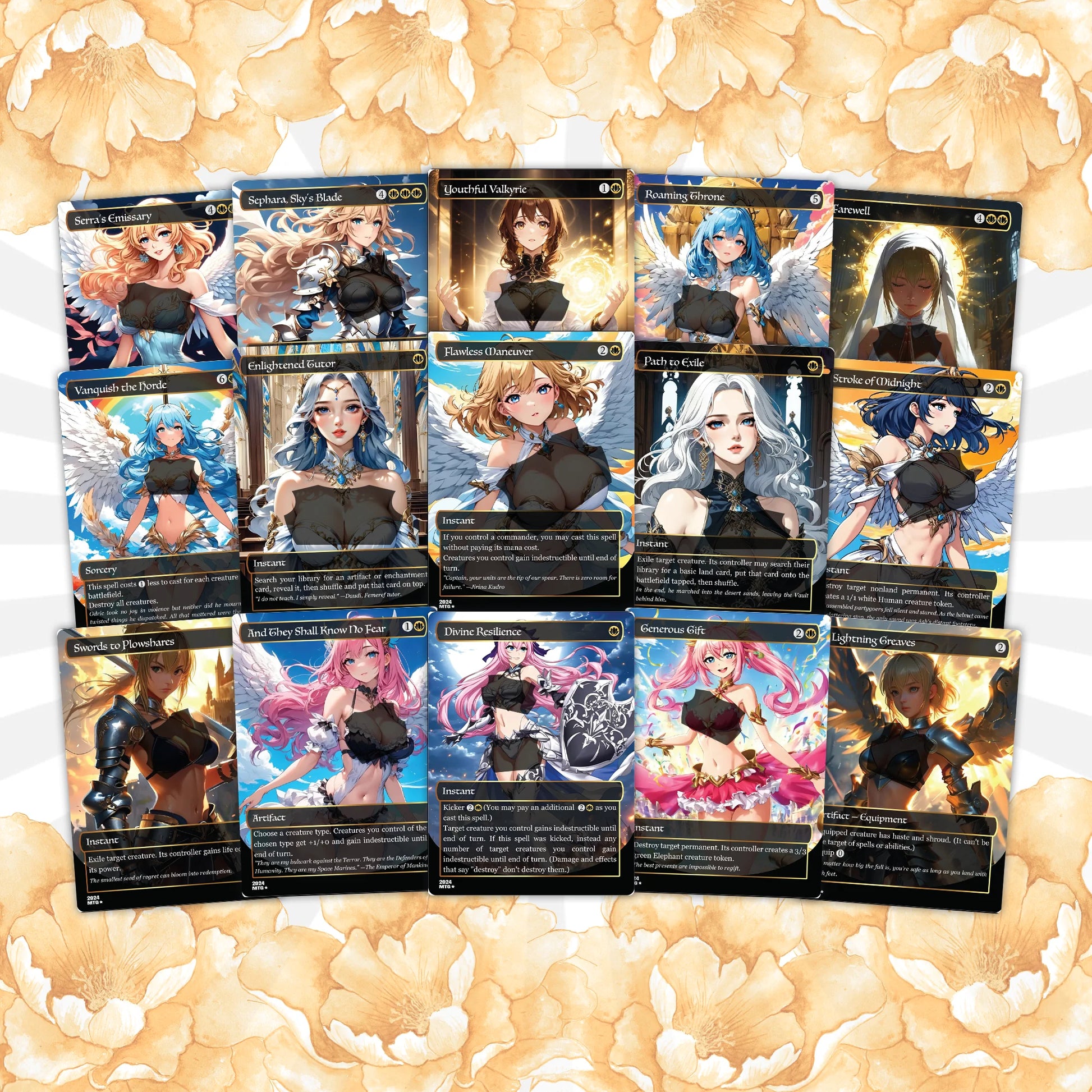 Giada Angels Anime Waifu Commander Deck Custom Proxy Giada Angels English High Quality Cards