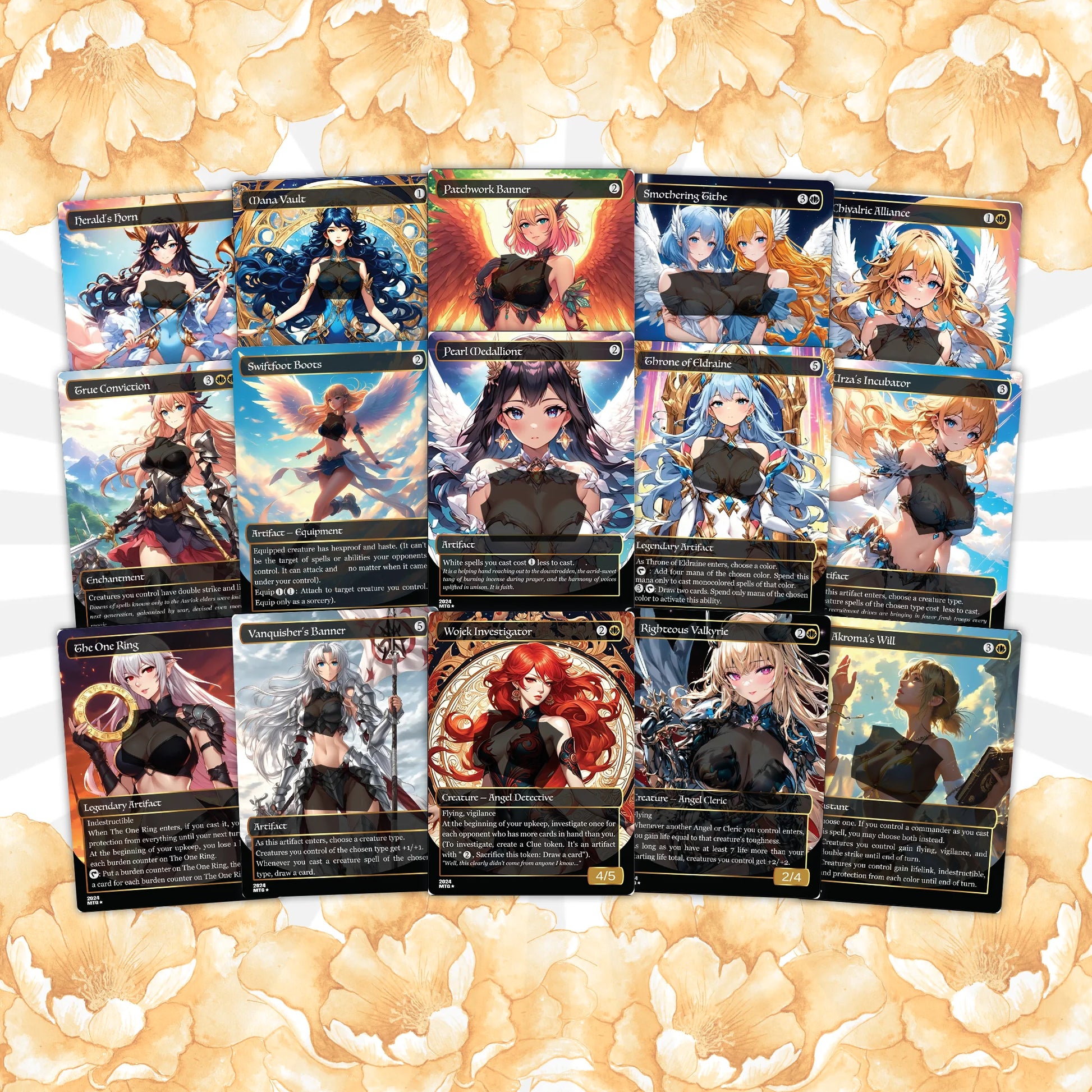 Giada Angels Anime Waifu Commander Deck Custom Proxy Giada Angels English High Quality Cards