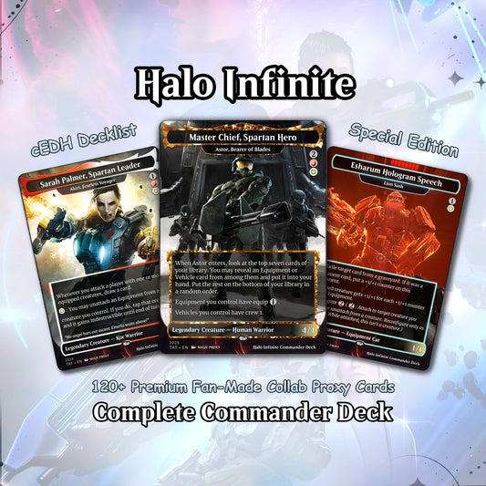 Halo Infinite Commander Deck • Halo Infinite themed Mtg Proxy Deck • Halo. Armor. • Mtg Deck Box • Proxy Custom Card • M