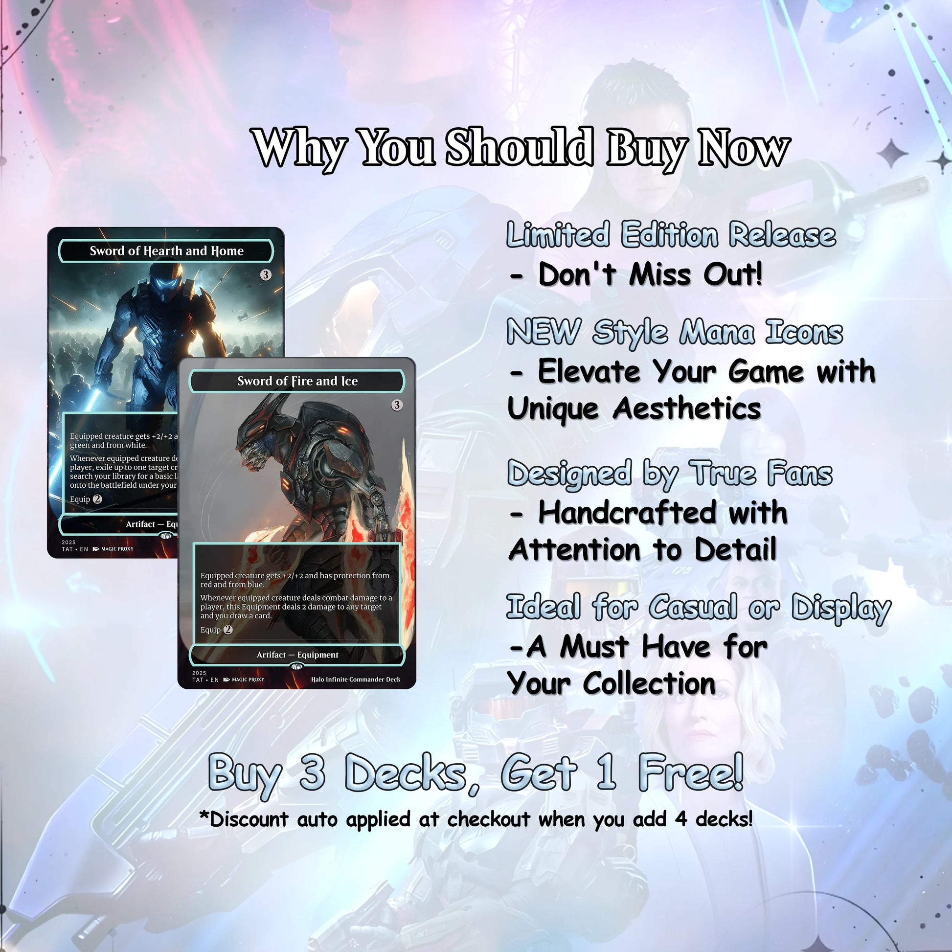 Halo Infinite Commander Deck • Halo Infinite themed Mtg Proxy Deck • Halo. Armor. • Mtg Deck Box • Proxy Custom Card • M