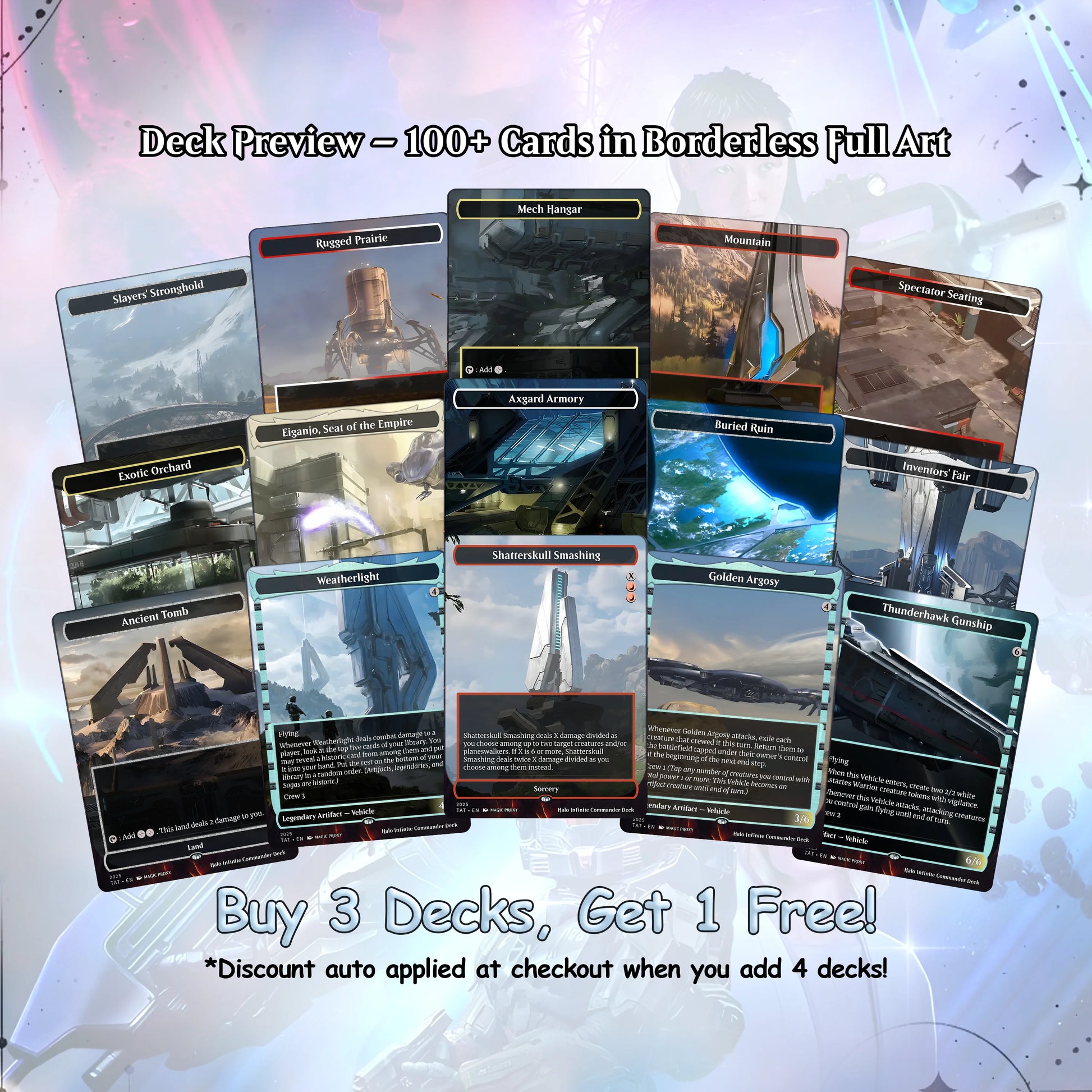 Halo Infinite Commander Deck • Halo Infinite themed Mtg Proxy Deck • Halo. Armor. • Mtg Deck Box • Proxy Custom Card • M