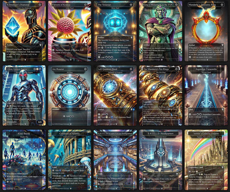 H.a.s.h.a.t.o.n. the S.c.a.r.a.b.'s. Fist EDH Deck, 115 Cards, 15 Sideboard, Includes all major characters, T.h.a.n.o.s.