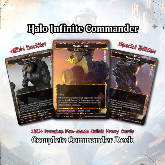 Halo Infinite Commander cEDH Deck - Halo Infinite Commander Magic Commander - Magic Proxy Deck with 170+ Unique Cards - 