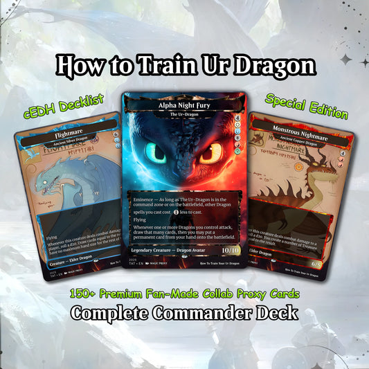 How to Train Your Dragon Commander cEDH Deck - How to Train Your Dragon Commander Magic Commander - Magic Proxy Deck wit