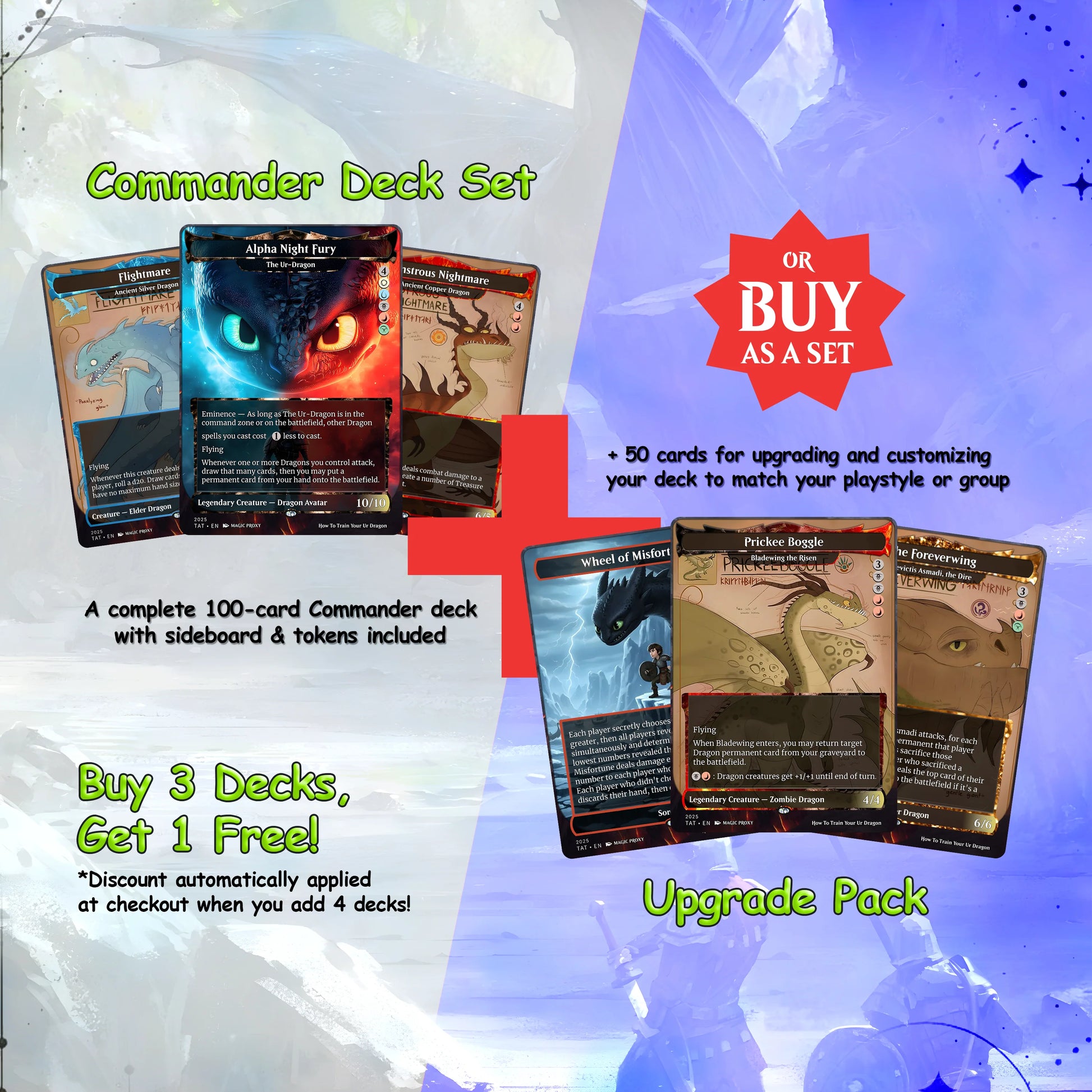 How to Train Your Dragon Commander cEDH Deck - How to Train Your Dragon Commander Magic Commander - Magic Proxy Deck wit