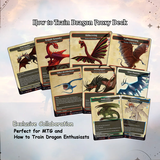 How to Train Your Dragon Commander Deck • Fly High with Toothless as Your Commander! • Custom MTG Card • Premium Proxy C