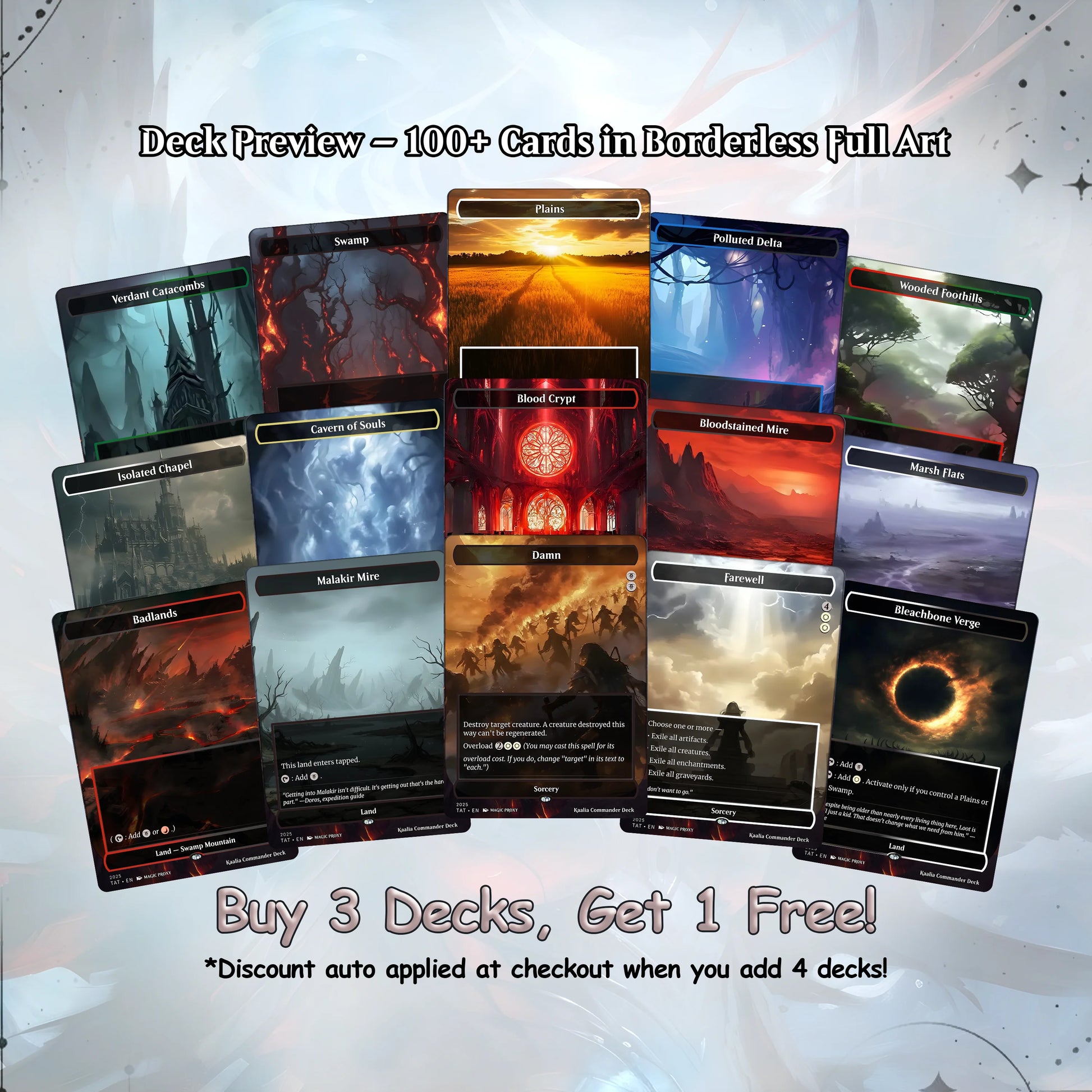 Kaalia of the Vast - Commander EDH Deck - With Tokens - MTG Full Proxy Deck, Altered Cards cEDH