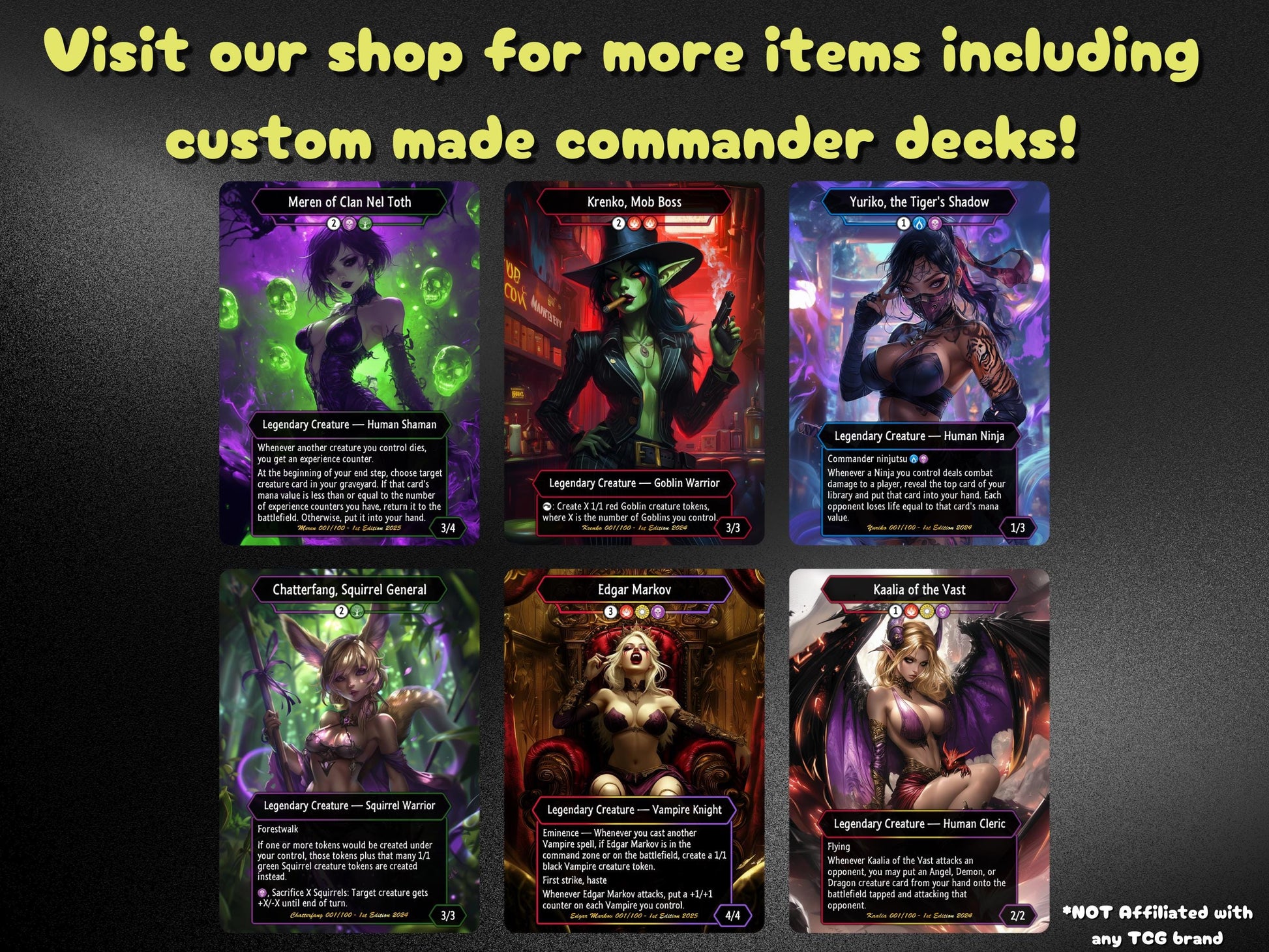 Krenko Commander Goblin Deck – Custom Cards for Casual Play