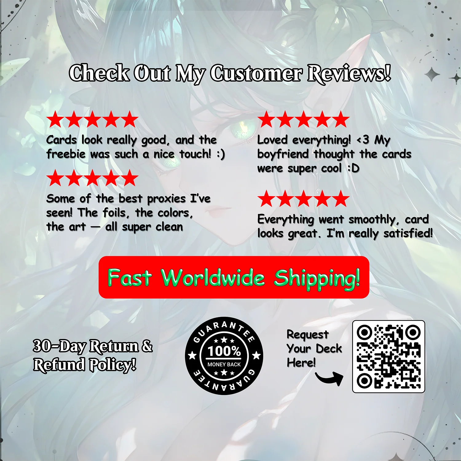 Lathril Blade of the Elves Anime Waifu Ready to Play Proxy Commander Deck Custom Proxy EDH Elf Tribal Elves High Quality