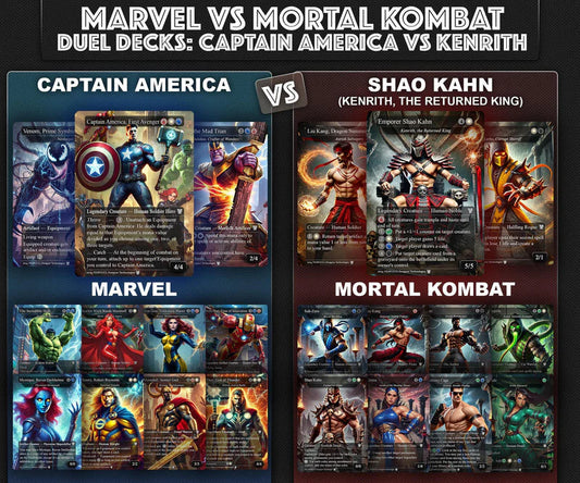 M.a.r.v.e.l vs M.o.r.t.a.l. K.o.m.b.a.t, D.u.e.l Decks, 2 EDH Decks, K.e.n.r.i.t.h. the R.e.t.u.r.n.e.d K.i.n.g. vs C.a.