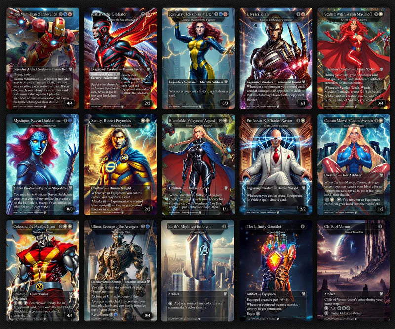 M.a.r.v.e.l vs M.o.r.t.a.l. K.o.m.b.a.t, D.u.e.l Decks, 2 EDH Decks, K.e.n.r.i.t.h. the R.e.t.u.r.n.e.d K.i.n.g. vs C.a.