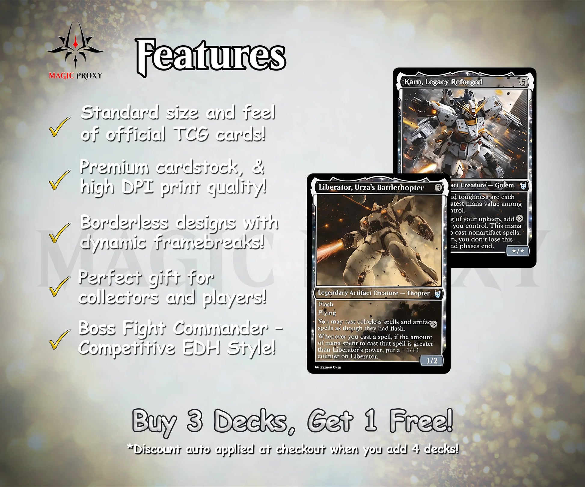 Mendicant Core Commander EDH Deck - Mendicant Core Commander Magic Commander - Magic Proxy Deck with 160+ Unique Cards -