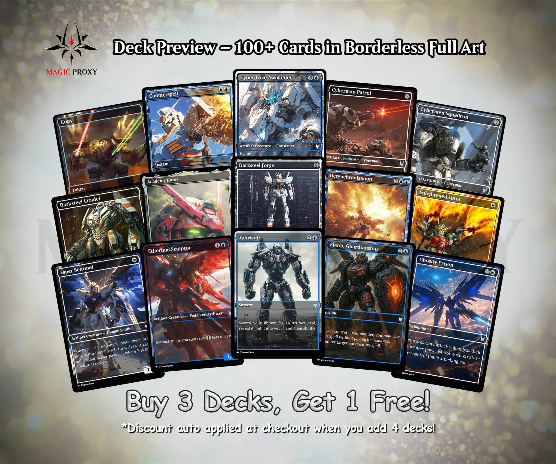 Mendicant Core Commander EDH Deck - Mendicant Core Commander Magic Commander - Magic Proxy Deck with 160+ Unique Cards -