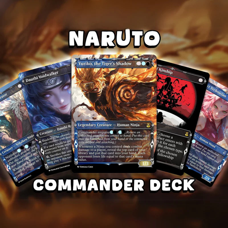 N.a.r.u.t.o N.i.n.j.a Commander Deck – Y.u.r.i.k.o R.e.i.m.a.g.i.n.e.d | F.a.s.t & S.n.e.a.k.y N.i.n.j.u.t.s.u EDH P.r.o