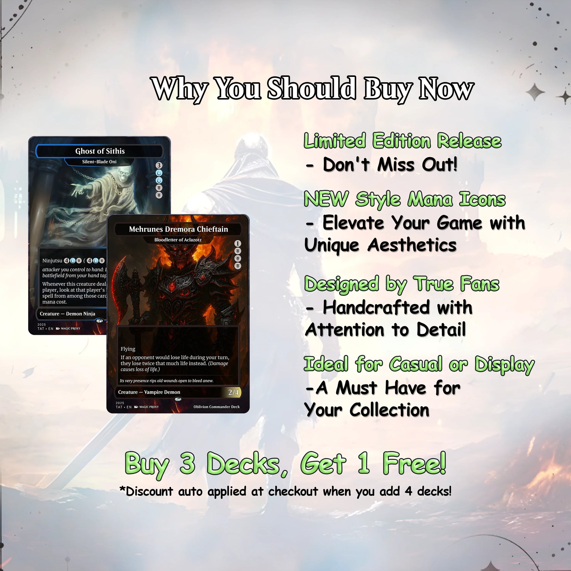 Oblivion Commander cEDH Deck - Oblivion Commander Magic Commander - Magic Proxy Deck with 150+ Unique Cards - Custom Car