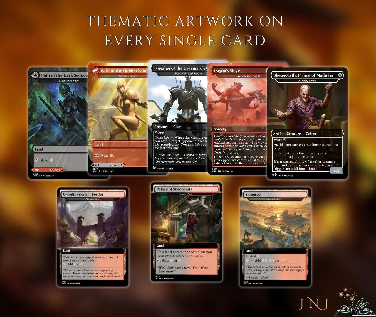 Oblivion Themed Commander Deck Proxies, Rakdos Madness, 100+ Unique Cards, Quality Custom Card Proxy Replicas for Comman