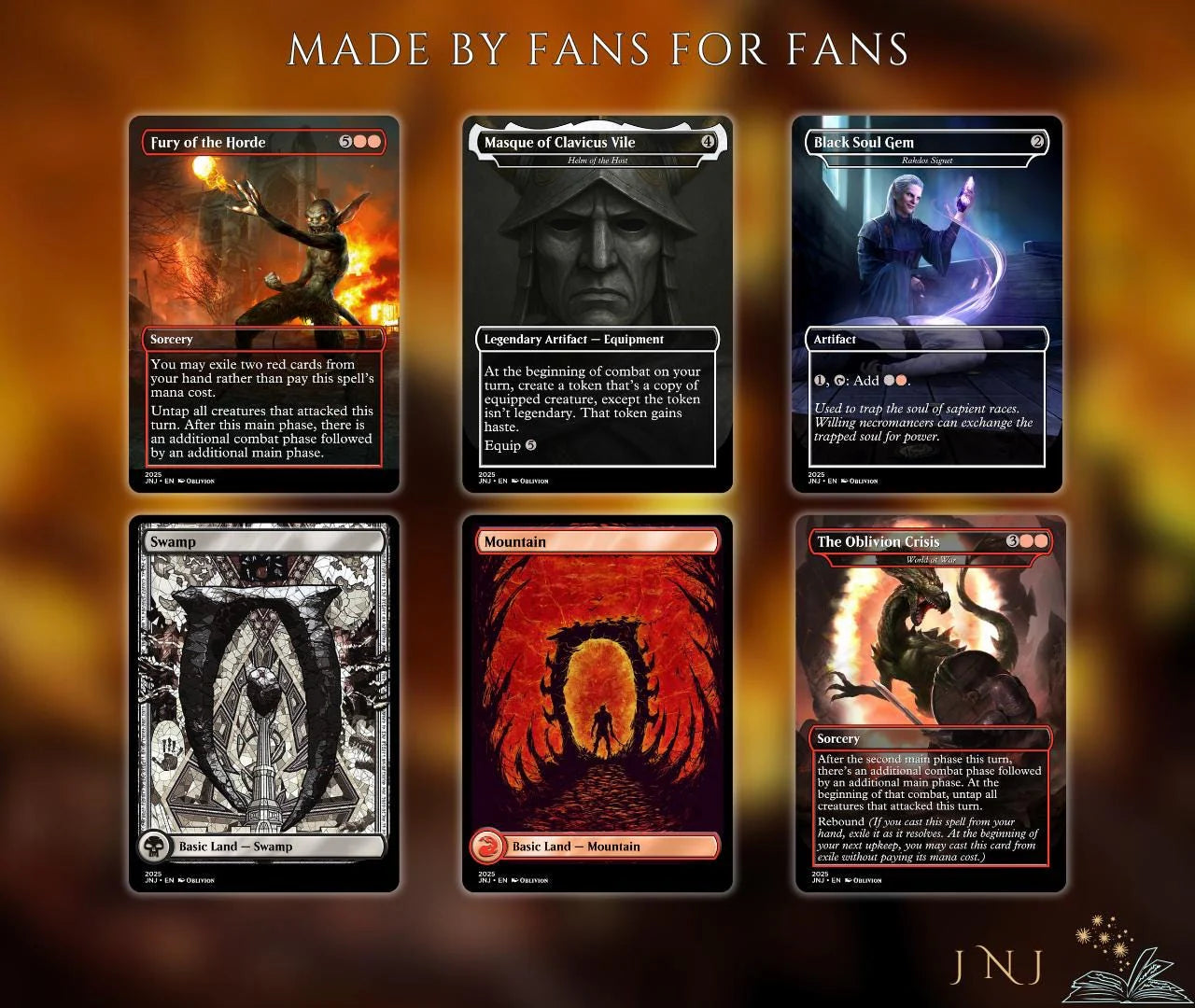Oblivion Themed Commander Deck Proxies, Rakdos Madness, 100+ Unique Cards, Quality Custom Card Proxy Replicas for Comman