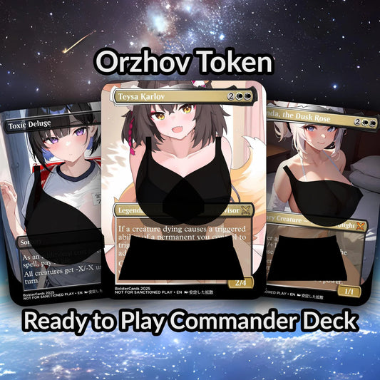 Orzhov Token Anime Style Waifu Tribal Commander Deck Special Edition Custom Proxy Deck Art For EDH High Quality Cards 10