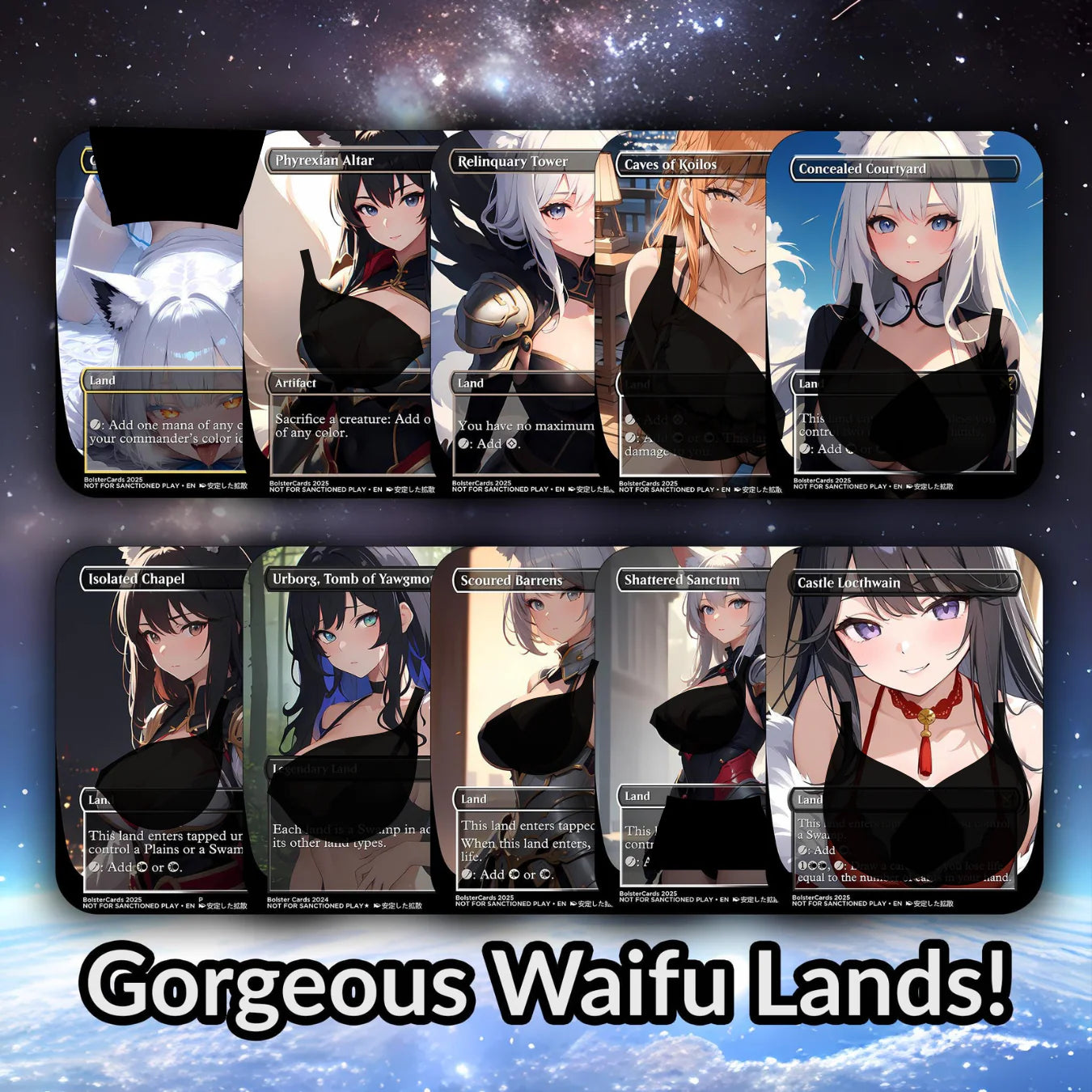 Orzhov Token Anime Style Waifu Tribal Commander Deck Special Edition Custom Proxy Deck Art For EDH High Quality Cards 10