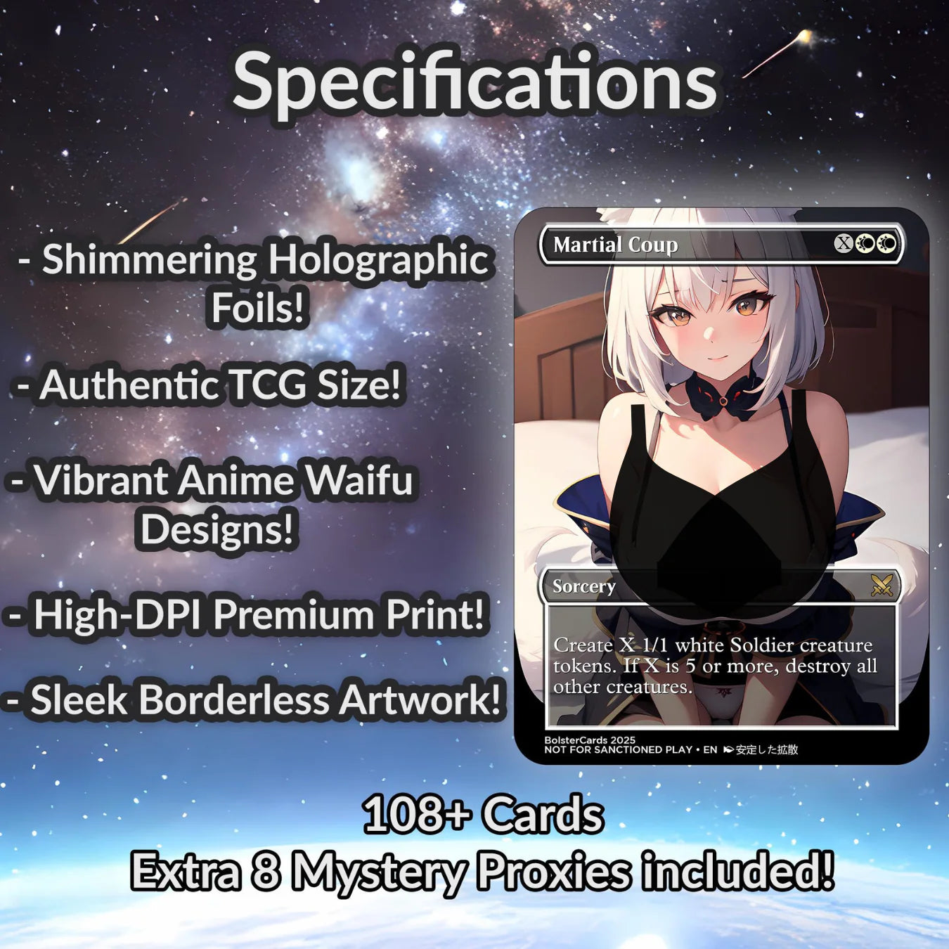 Orzhov Token Anime Style Waifu Tribal Commander Deck Special Edition Custom Proxy Deck Art For EDH High Quality Cards 10
