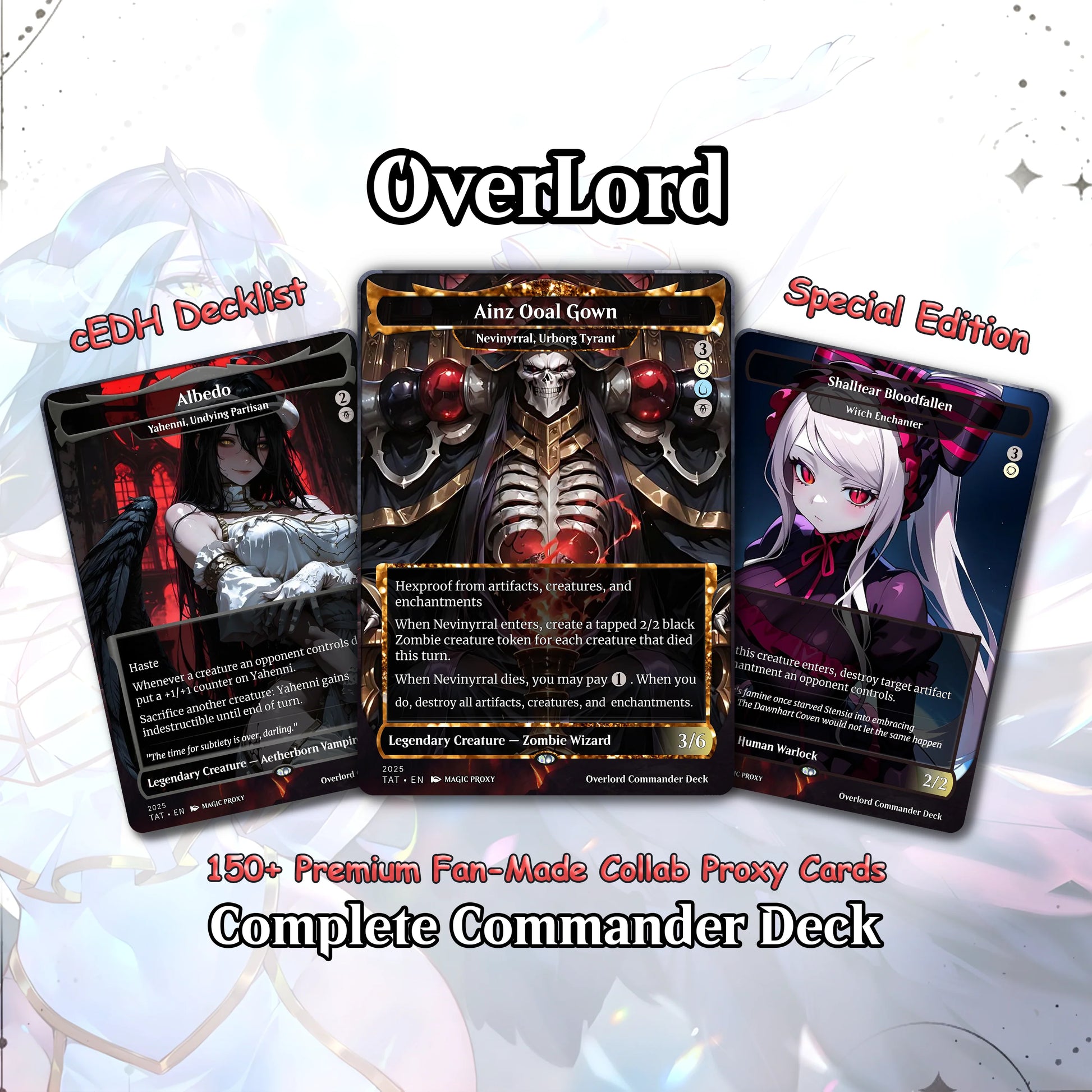 Overlord Commander cEDH Deck - Overlord Commander Magic Commander - Magic Proxy Deck with 160+ Unique Cards - Custom Car