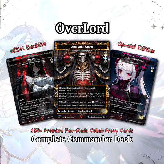 Overlord Commander cEDH Deck - Overlord Commander Magic Commander - Magic Proxy Deck with 160+ Unique Cards - Custom Car
